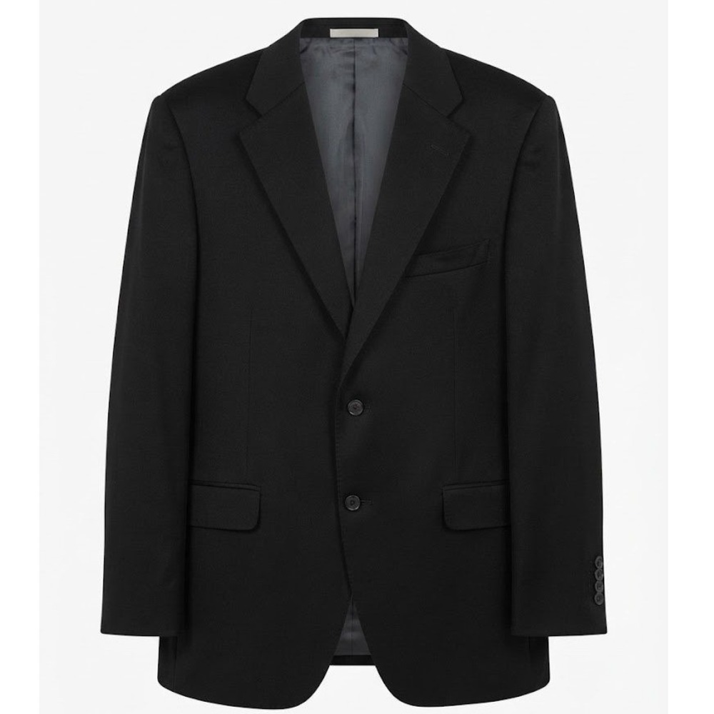 Samuelsohn Mens 44 Long Black 100% Cashmere 2 Button Blazer Sport Coat